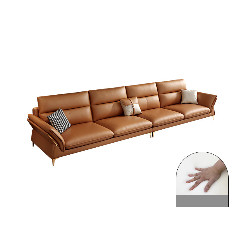 Modernism Sectional Sofa Flared Arm Cushion Back Sectional Sofa