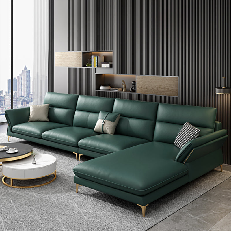 Modernism Sectional Sofa Flared Arm Cushion Back Sectional Sofa