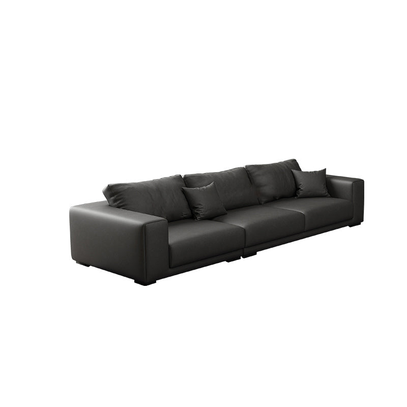 Contemporary Sectional Sofa L-Shape Fabric Slipcovered Sectional