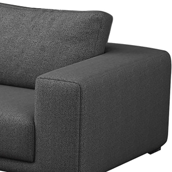 Contemporary Sectional Sofa L-Shape Fabric Slipcovered Sectional