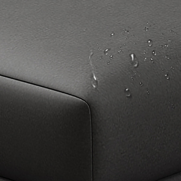 Contemporary Sectional Sofa L-Shape Fabric Slipcovered Sectional