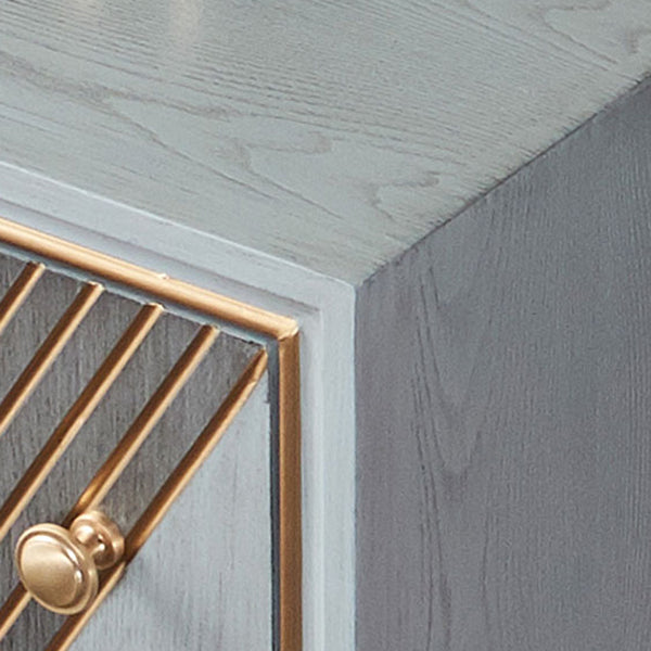 Contemporary Glam Lingerie Chest Rubber Wood Vertical Storage Chest Dresser for Bedroom