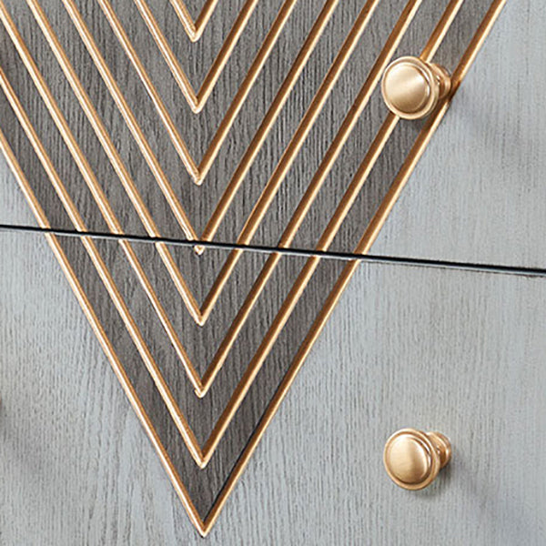 Contemporary Glam Lingerie Chest Rubber Wood Vertical Storage Chest Dresser for Bedroom