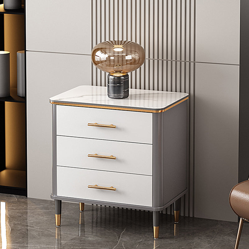 Classic Glam Lingerie Chest Vertical Marble Storage Chest with Drawers for Bedroom