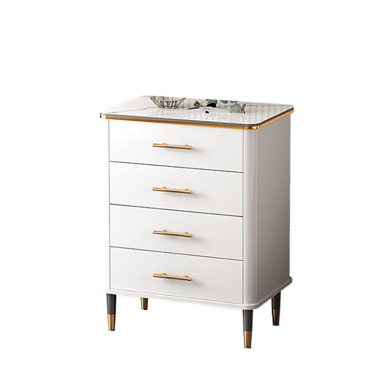 Classic Glam Lingerie Chest Vertical Marble Storage Chest with Drawers for Bedroom