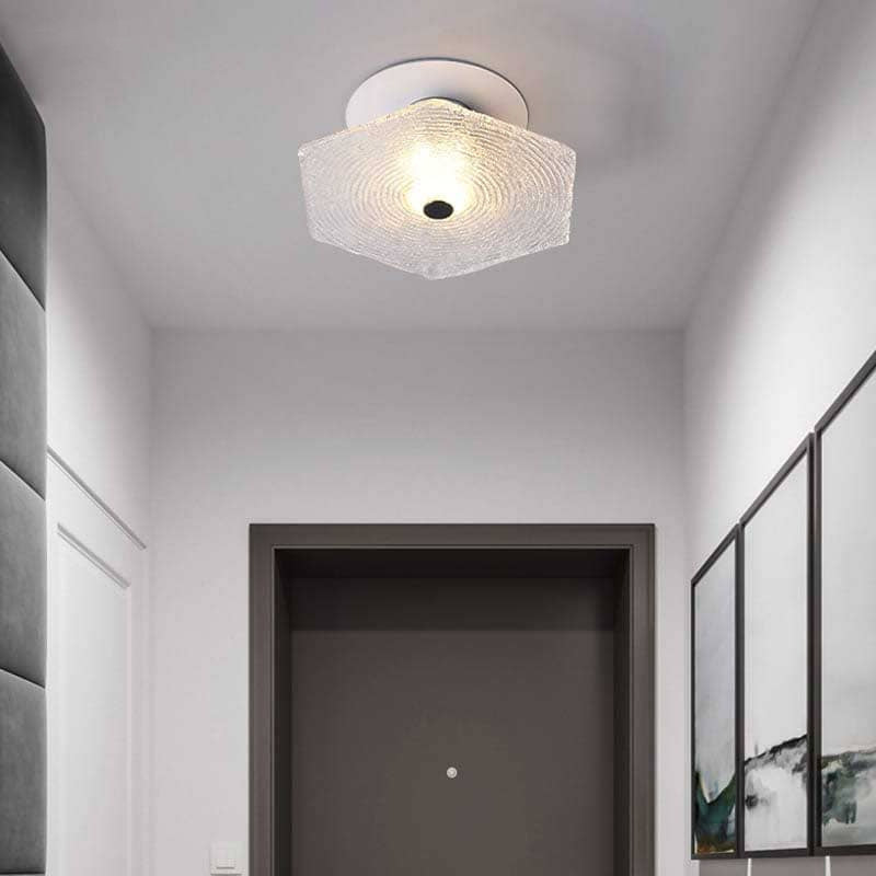 Modernism Flush Mount Glass Ceiling Light Fixture for Living Room