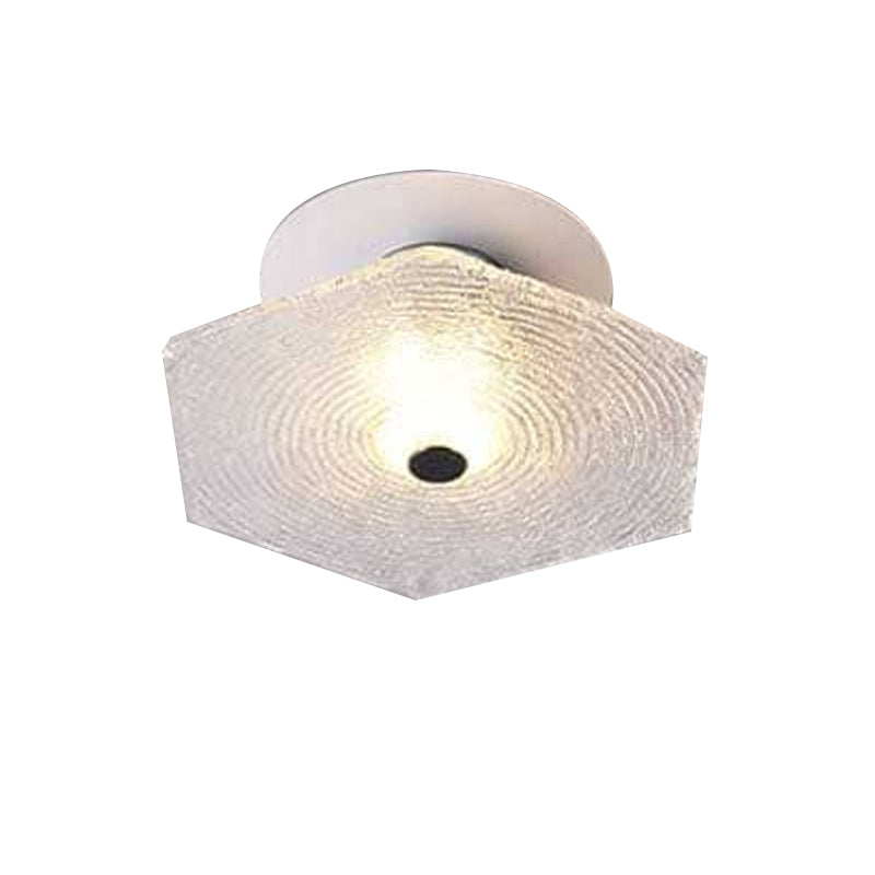Modernism Flush Mount Glass Ceiling Light Fixture for Living Room
