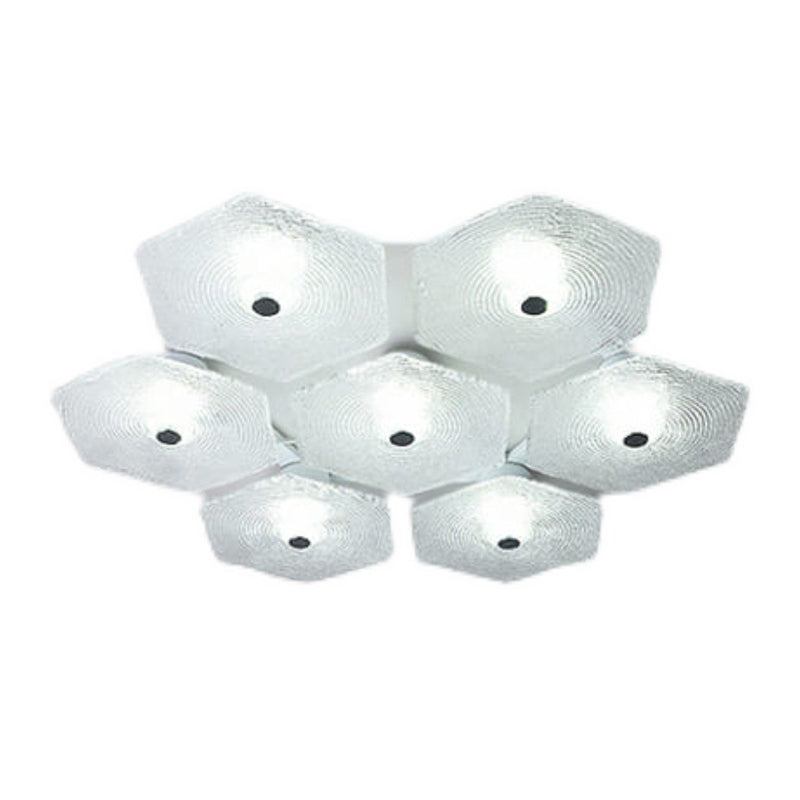 Modernism Flush Mount Glass Ceiling Light Fixture for Living Room