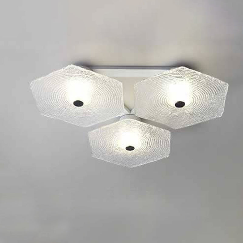 Modernism Flush Mount Glass Ceiling Light Fixture for Living Room