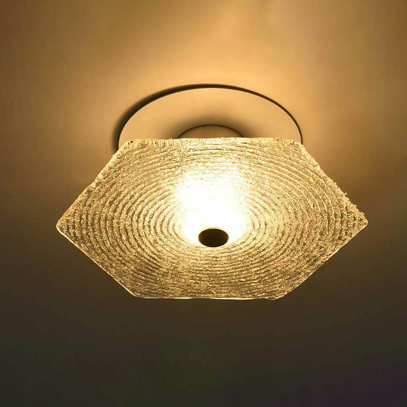 Modernism Flush Mount Glass Ceiling Light Fixture for Living Room