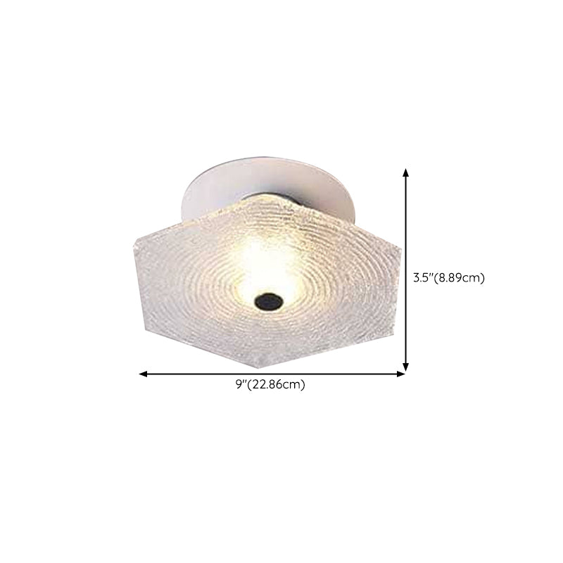 Modernism Flush Mount Glass Ceiling Light Fixture for Living Room