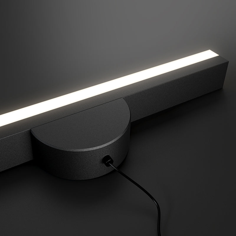 Black LED Island Hanging Lamp Modern Simple Island Lamp with Acrylic Shade for Dining Room