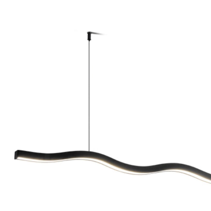 1-Light Island Hanging Lamp Modern LED Island Lamp with Acrylic Shade for Dining Room