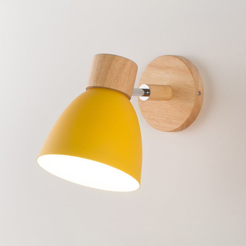 Nordic Style Wall Mount Light Bell Shape Colorful Wall Lamp for Living Room