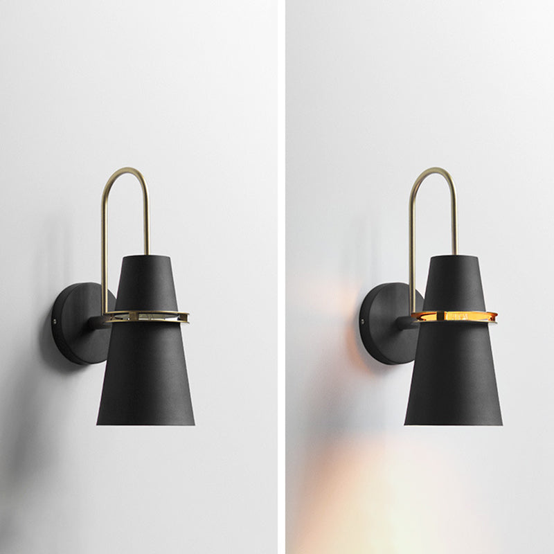 Metal Cone Shape Vanity Light Modern Style 1 Light Vanity Light Fixture