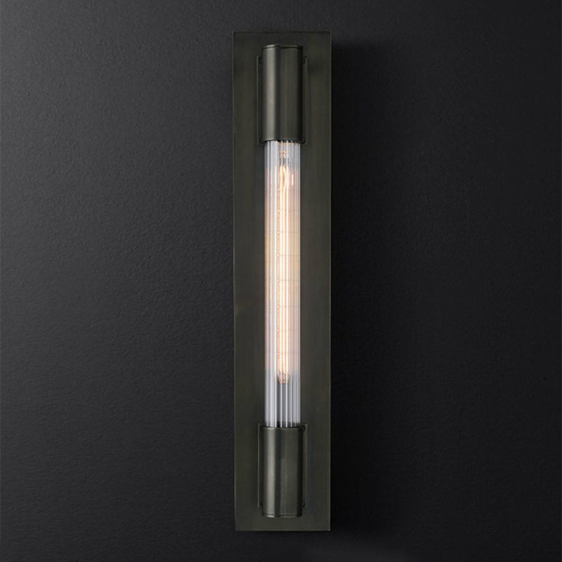 Cylinder Shape Metal Vanity Light Modern Style 1 Light Vanity Light Fixture
