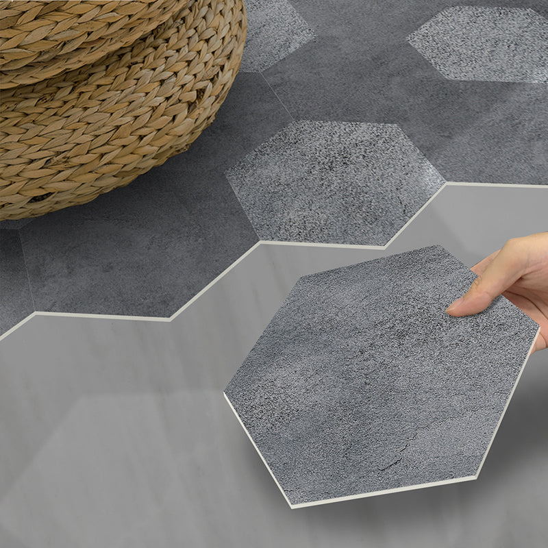 Peel and Stick Vinyl Flooring Dark Matte Vinyl Flooring with Stone Look