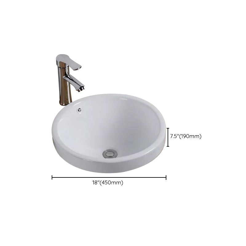 Contemporary Oval Wash Stand Ceramic Metal Undermount Bathroom Sink