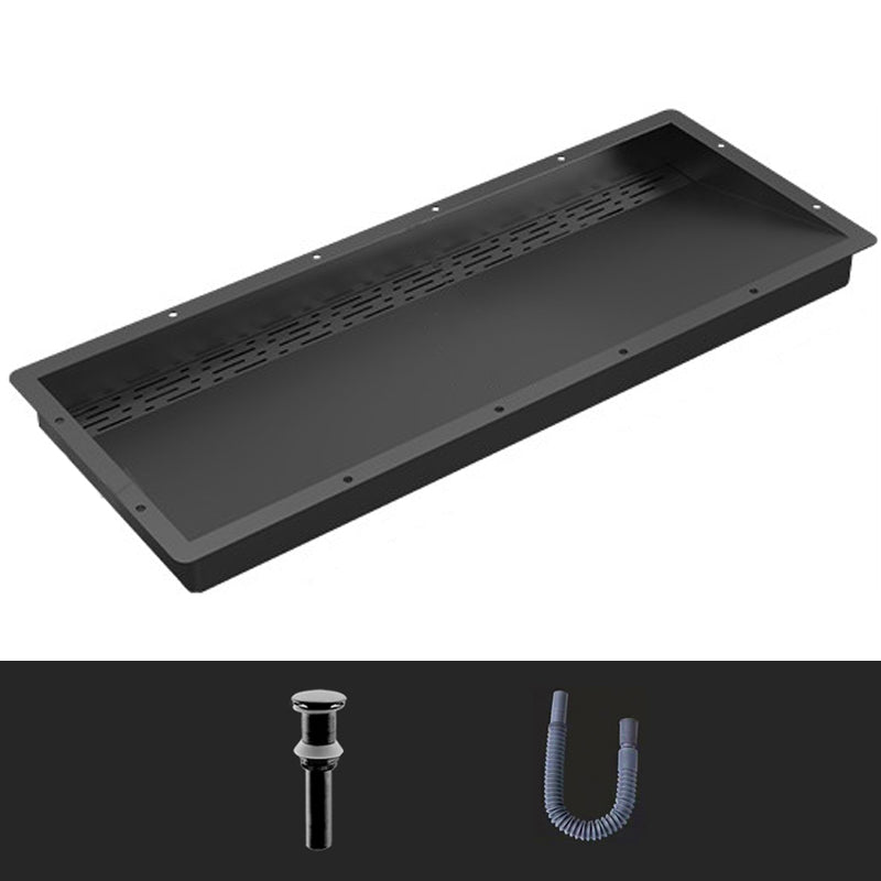 Modern Style Bathroom Sink Stainless Steel Rectangular Bathroom Sink with Hose
