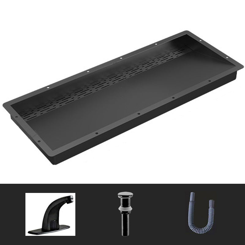Modern Style Bathroom Sink Stainless Steel Rectangular Bathroom Sink with Hose