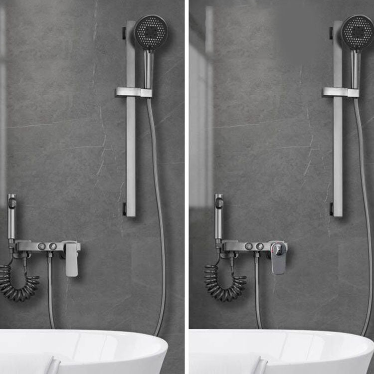 Contemporary Tub Filler Trim Wall Mount with Handshower and Hose