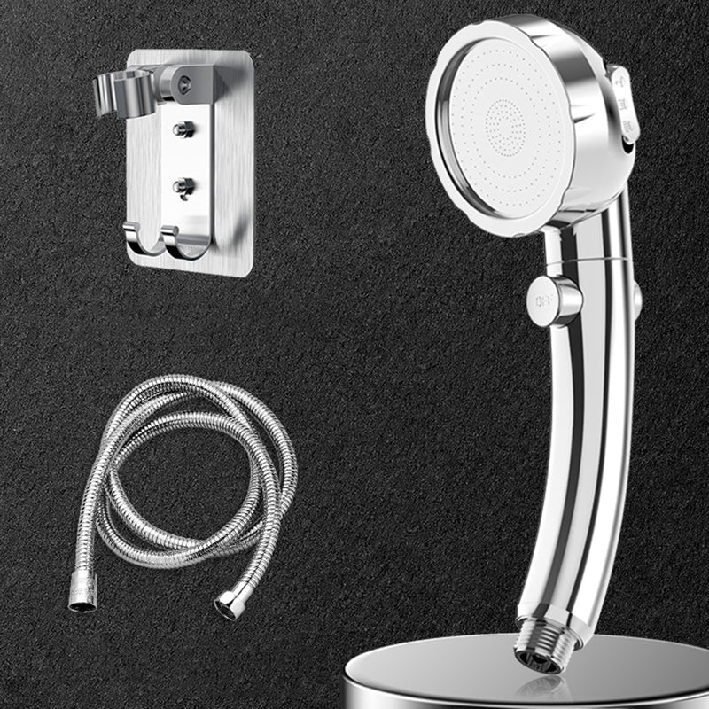 Modern Handheld Shower Head 3 Sprays Metal Round Shower Heads