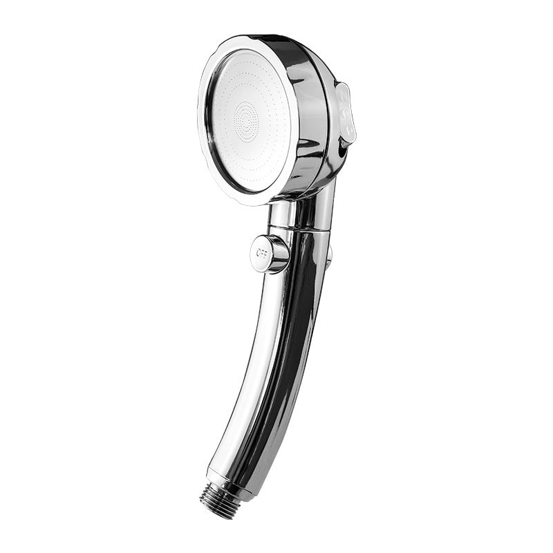 Modern Handheld Shower Head 3 Sprays Metal Round Shower Heads