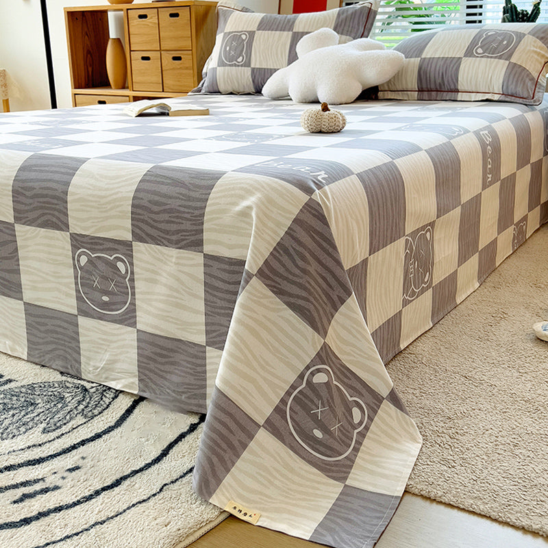 100 Cotton Bed Sheet Set Soft & Smooth Fade Resistant Bed Sheet Set