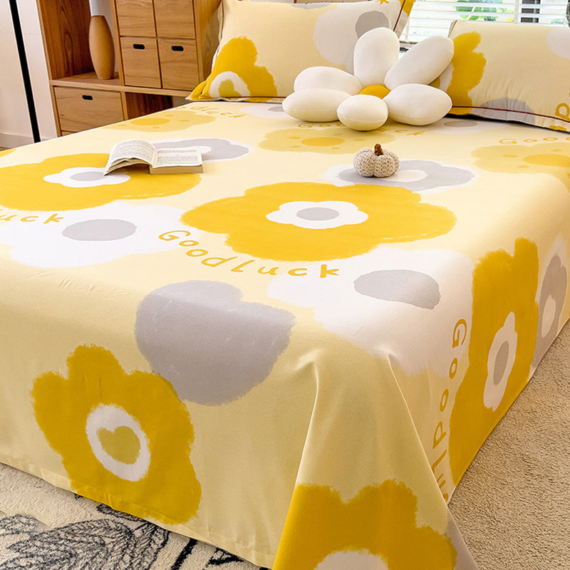 100 Cotton Bed Sheet Set Soft & Smooth Fade Resistant Bed Sheet Set