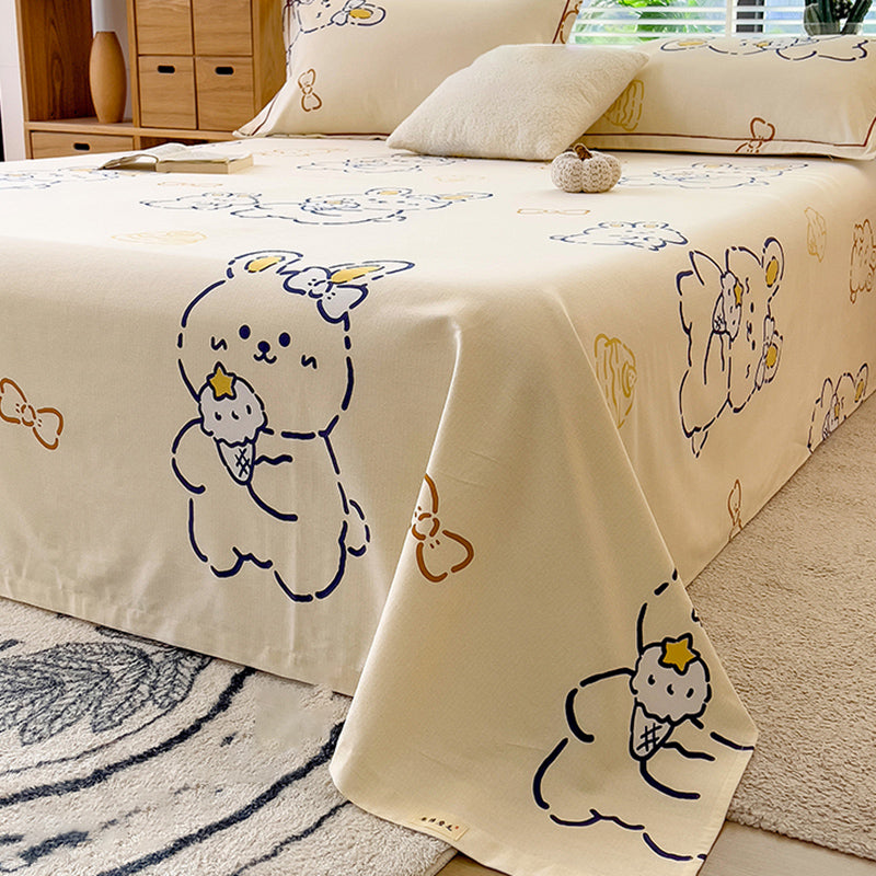 100 Cotton Bed Sheet Set Soft & Smooth Fade Resistant Bed Sheet Set