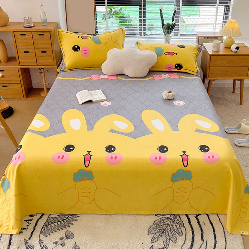 100 Cotton Bed Sheet Set Soft & Smooth Fade Resistant Bed Sheet Set