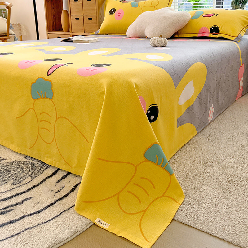 100 Cotton Bed Sheet Set Soft & Smooth Fade Resistant Bed Sheet Set