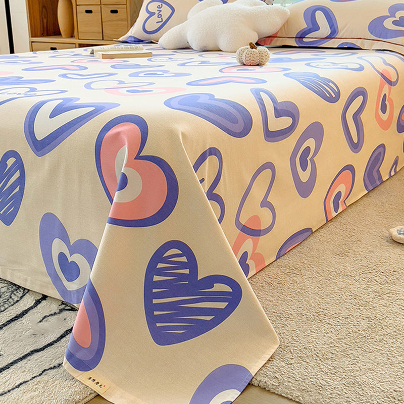 100 Cotton Bed Sheet Set Soft & Smooth Fade Resistant Bed Sheet Set