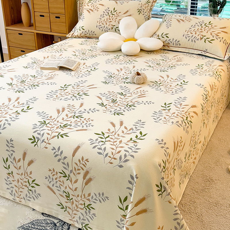 100 Cotton Bed Sheet Set Soft & Smooth Fade Resistant Bed Sheet Set