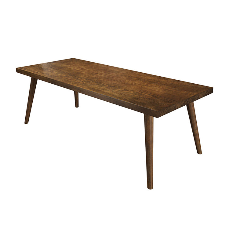 Simplicity Style Dinette Table Solid Wood Rectangle Dining Room Table in Brown
