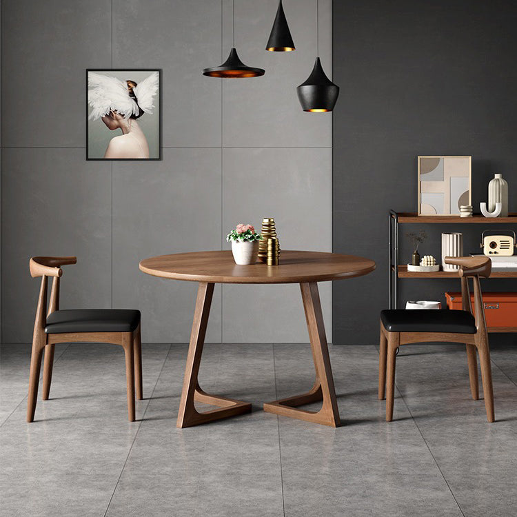 Kitchen Dinner Table Dining Room Round Wood Top Dining Table
