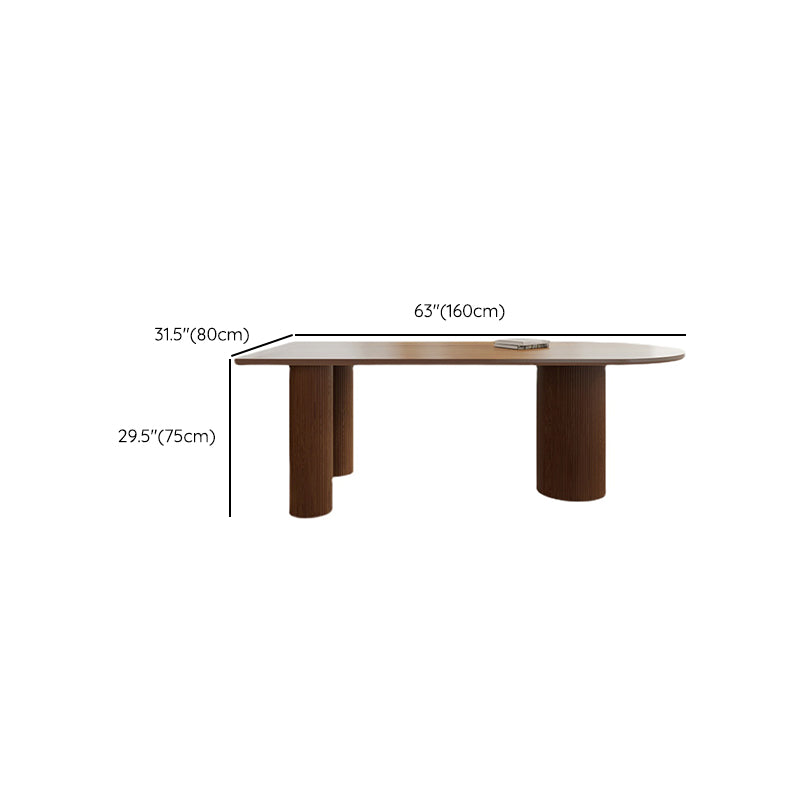 Simple Rectangle Dinner Table Dining Room Solid Wood Dining Table