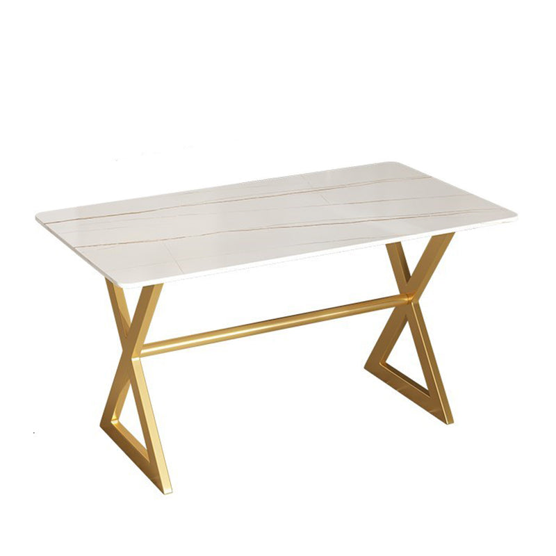 Dining Room Stone Dining Table Luxury Rectangle Dinner Table
