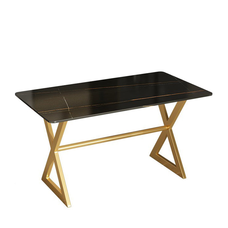 Dining Room Stone Dining Table Luxury Rectangle Dinner Table