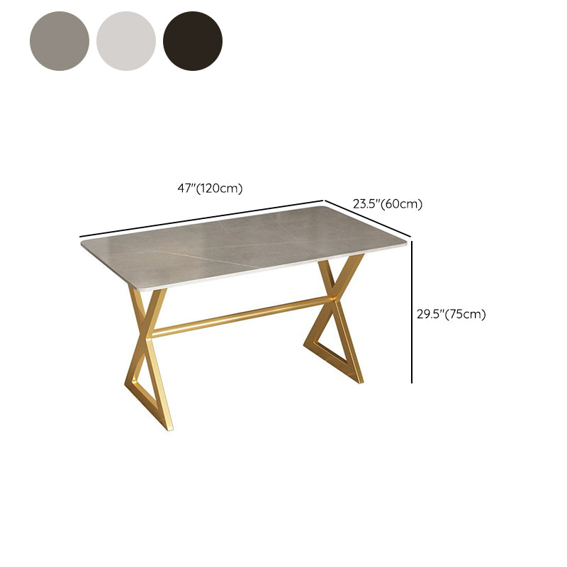 Dining Room Stone Dining Table Luxury Rectangle Dinner Table