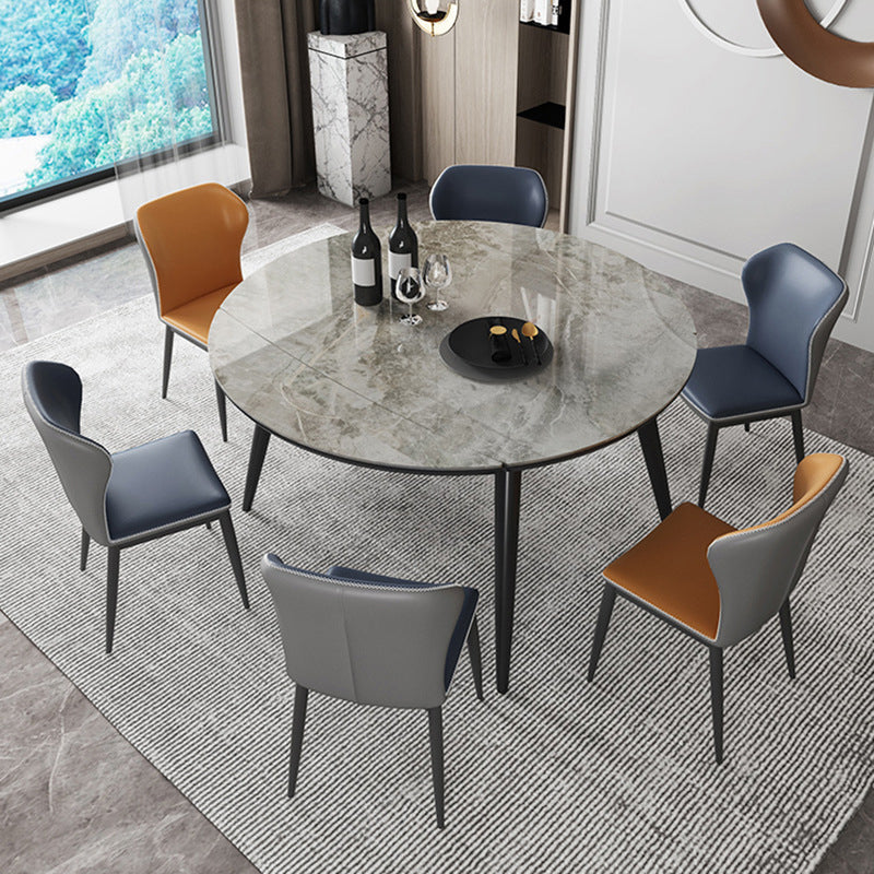 Modern Style Dining Room Dinner Table Round 4 Legs Dining Table