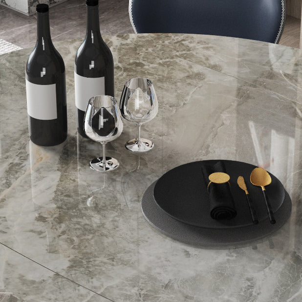 Modern Style Dining Room Dinner Table Round 4 Legs Dining Table