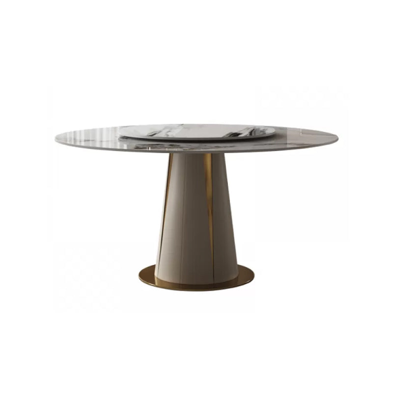 Kitchen Stone Round Dining Table Dining Room Pedestal Dinner Table
