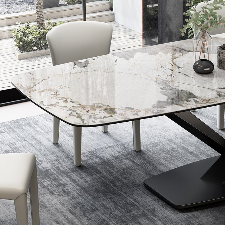 Nordic Dining Room Set 1/4/5 Pcs Stone Dining Set for Home Use
