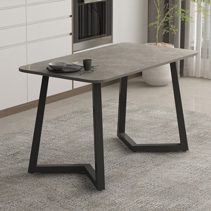 Modern Stone Rectangle Dining Table 1/2/5/7 Pieces Dining Set for Dining Room