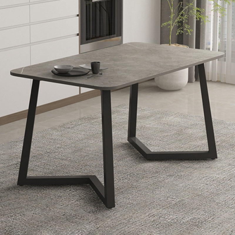 Modern Stone Rectangle Dining Table 1/2/5/7 Pieces Dining Set for Dining Room