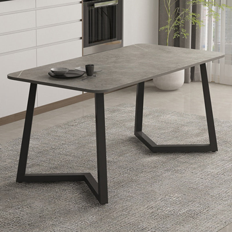Modern Stone Rectangle Dining Table 1/2/5/7 Pieces Dining Set for Dining Room
