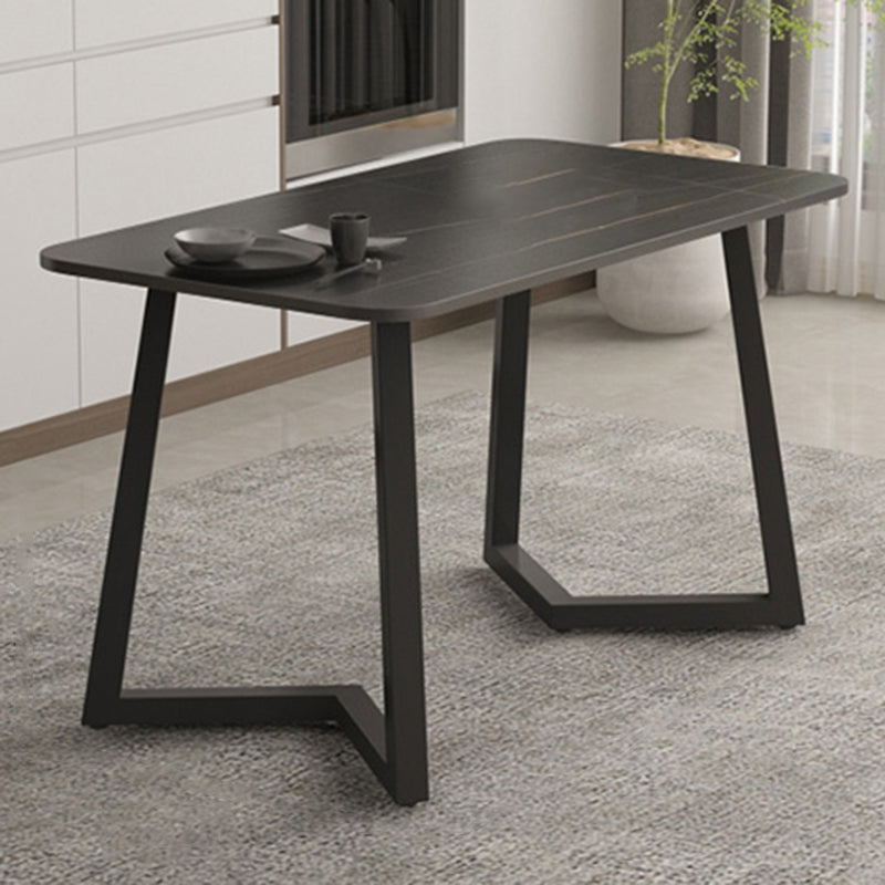 Modern Stone Rectangle Dining Table 1/2/5/7 Pieces Dining Set for Dining Room