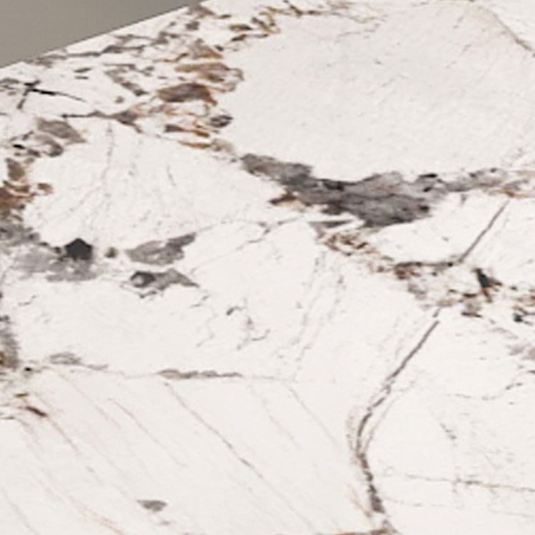 Round Dining Set with Solid Back Chairs 1/2/3 Pcs Stone Top Dinette Set for Kitchen