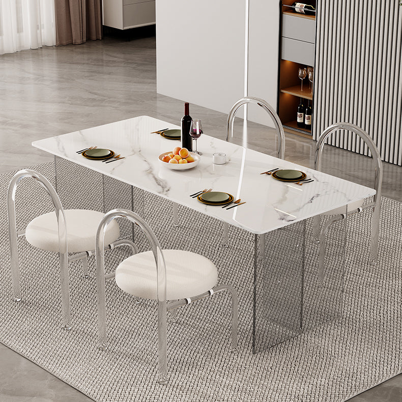 Modern Stone Dining Table 1/2/5/7 Pieces Dining Set for Dining Room